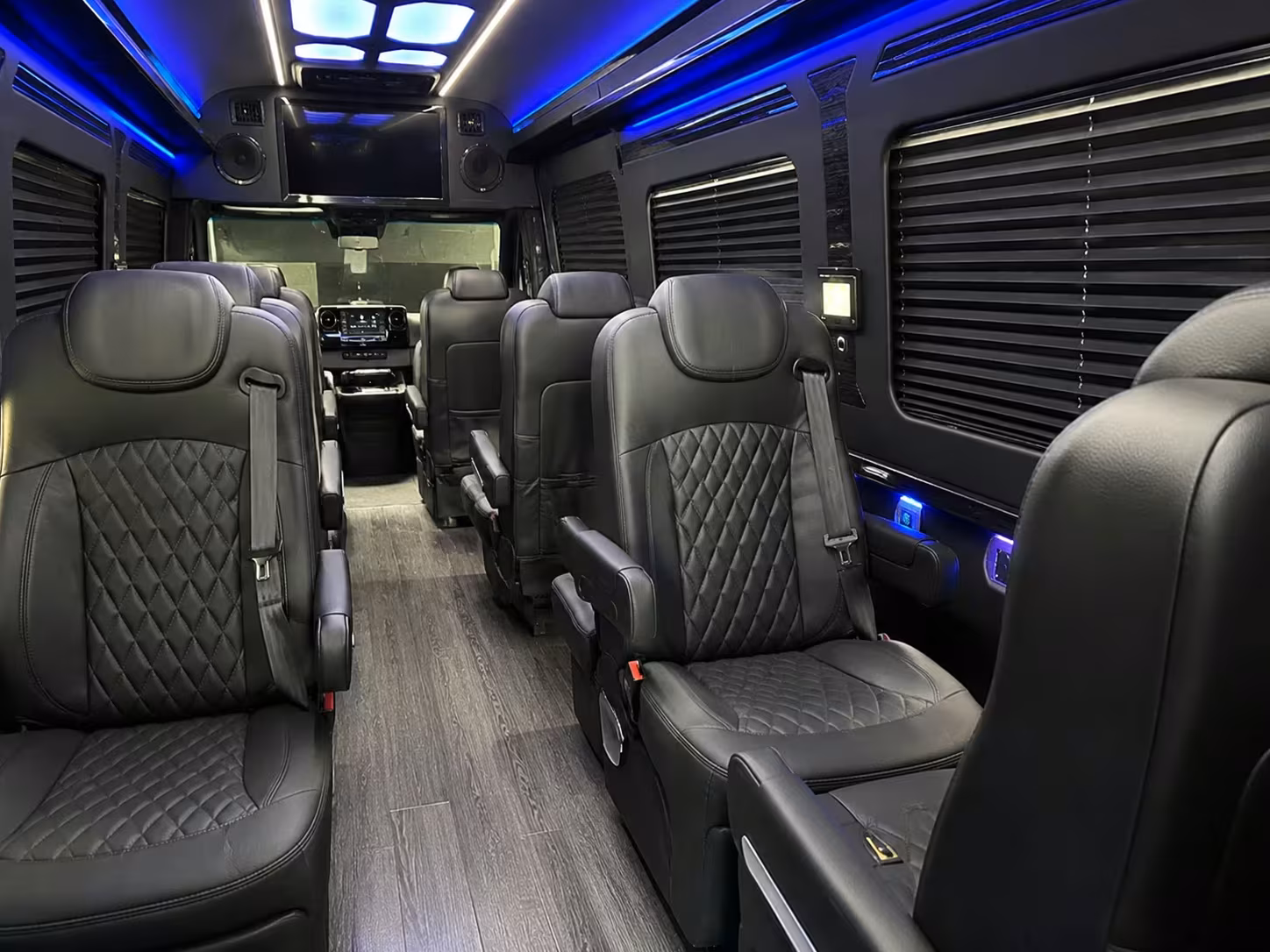 sprinter van with driver inside