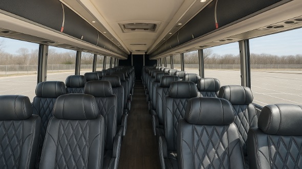 56 passenger charter bus interior roseville