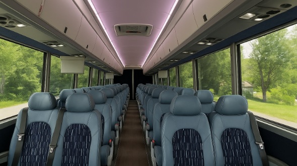 roseville 18 passenger minibus inside