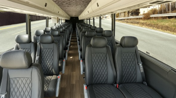 roseville 25 passenger minibus inside