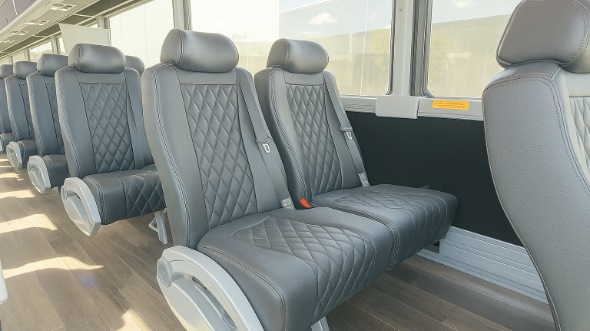 roseville 28 passenger minibus inside