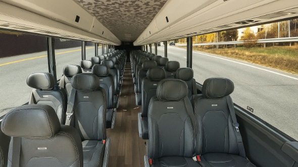 roseville 30 passenger minibus inside