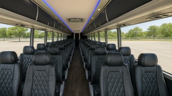 roseville 56 passenger charter bus rental