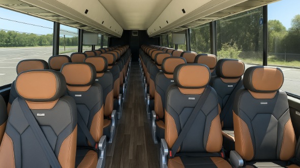 roseville 56 passenger charter bus