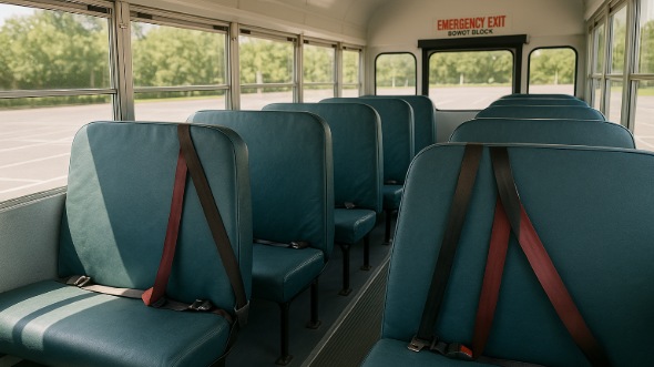 school bus rental interior roseville