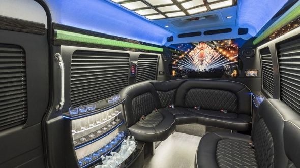 sprinter limo rental interior roseville